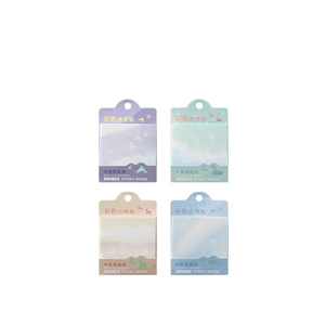 M&G Blocs-notes autocollants transparents colorés 76x76mm 50 feuilles YS-815 pour stylo neutre usage bureau - Product Image 4