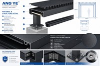 Pergola Intelligente Électrique Améliorée avec Capteur de Pluie, Étanche, en Aluminium Thermolaqué, Résistante au Vent pour l'Extérieur