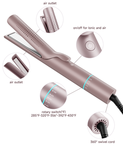 Fer à lisser personnalisé de haute <span class=keywords><strong>qualité</strong></span> fer plat à chauffage rapide 2 en 1 fer à lisser et bigoudi fer à lisser en gros - Product Image 4
