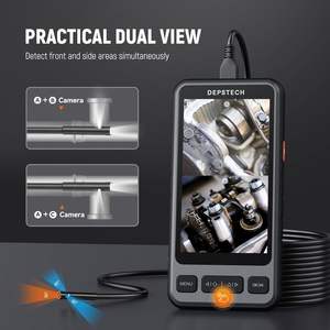 <span class=keywords><strong>DEPSTECH</strong></span> 5 \ "IPS écran endoscope 1080P HD écran partagé vue caméra d'inspection des égouts 16.5FT plomberie serpent MicroSD pour un usage domestique - Product Image 3