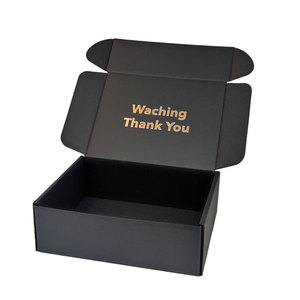 Custom Print Logo 3 Ply Corrugated Box Clothing Packaging Shipping Mailer Box
