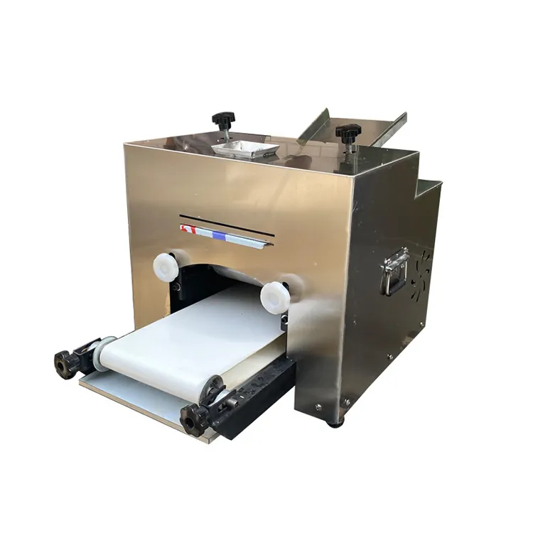 Automatische Deeg Ronde Dunne Persmachine Pizzadeeg Presser Lente Roll Gebak Blad Maken Machine