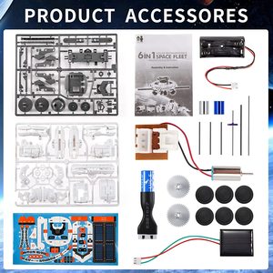 Jouets STEM, kit de robot solaire 6 en 1 pour enfants, apprentissage éducatif, expériences scientifiques, construction de projets DIY, jouets spatiaux, énergie solaire - Product Image 5