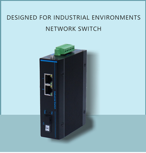 Commutateur réseau Ethernet industriel 2 ports RJ45 1 convertisseur de média fibre optique SFP sur rail DIN pour systèmes de contrôle - Product Image 1