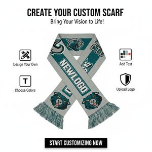Sciarpa Personalizzata con Logo Grande per Tifosi di Squadre Sportive e Club - Product Image 2