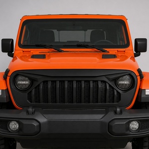 Grille de style agressif de haute qualité pour <span class=keywords><strong>Jeep</strong></span> Wrangler JL 2018-2025, cache-grille avant « <span class=keywords><strong>Angry</strong></span> Eyes » tout-terrain, directement de l'usine - Product Image 5
