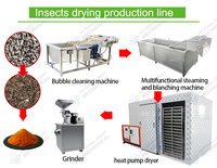 Warmtepomp-droogoven voor insecten, meelwormen, zwarte soldatenvlieglarven, en BSF-droogmachine