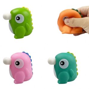 Custom Fidget Toy-<b>Bubble</b>-Blowing Dinosaur Squeaky Squishy - Adorable Stress-Relief and Venting Toy for <b>Kids</b> - Product Image 1