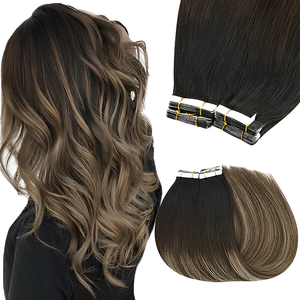 <span class=keywords><strong>Extensions</strong></span> de <span class=keywords><strong>cheveux</strong></span> humains Remy à <span class=keywords><strong>bandes</strong></span> invisibles 100% européennes couleur plus foncée trame simple compatibles permanente - Product Image 6