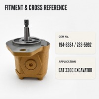 Pompe hydraulique à engrenages pour ventilateur, référence 194-8384 283-5992, pour excavatrice CAT 330C