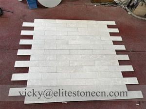 Carreaux de pierre de bûche de marbre naturel pour salle de bain, beige clair, calcaire beige du <span class=keywords><strong>Jura</strong></span> pour crédence de cuisine - Product Image 5