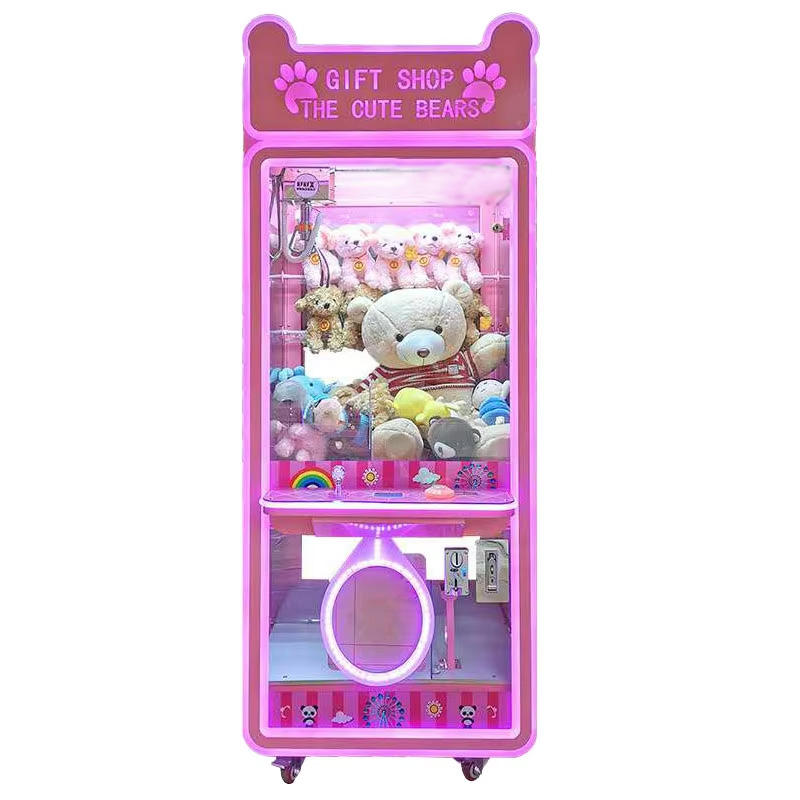 เครื่องตุ๊กตาหมีแพนด้าสีชมพู