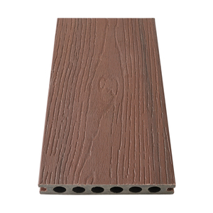 Planches de terrasse WPC co-extrudées en bois carbonisé à six trous, carrées, imperméables, lisses, écologiques, pour jardin, extérieur, cour et parc - Product Image 5