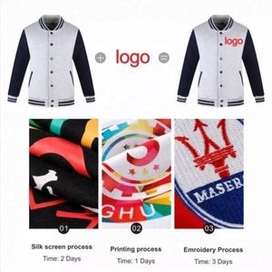 New Men Winter Unisex Button Down College Letterman Bomber <b>Jackets</b> Custom Baseball Varsity <b>Jacket</b> - Product Image 6