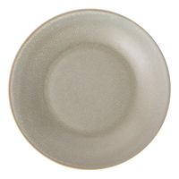 Assiette en céramique solide de luxe, finition mate gris-vert clair, entièrement en porcelaine, ensemble d'assiettes rondes pour dîner, pâtes/salade/viande grillée