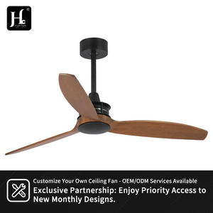 Modern LED <b>Ceiling</b> <b>Fan</b> 3 Solid Wood Iron Blades 6-Speed <b>Remote</b> <b>Control</b> Noiseless Reversible DC Motor Warranty for Living - Product Image 6