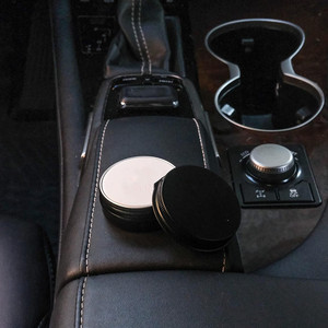 Diffuseur d'arômes rond en céramique avec boîte de rangement, tablette de plâtre parfumée pour voiture et maison, désodorisant d'ambiance - Product Image 5