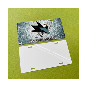 Placa <span class=keywords><strong>de</strong></span> matrícula <span class=keywords><strong>de</strong></span> aluminio para coche, impresión personalizada por sublimación <span class=keywords><strong>de</strong></span> Metal, 6x12x0.025 pulgadas, color blanco, gran oferta - Product Image 2