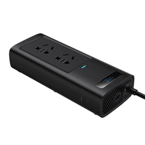 Venta al por Mayor, Inversor de Corriente Baseus Pro 150W 220V CN/EU Negro CGNB020101 100% <span class=keywords><strong>Original</strong></span>, <span class=keywords><strong>Cargador</strong></span> Rápido USB Tipo C para <span class=keywords><strong>Auto</strong></span>, Adaptador de Corriente - Product Image 3