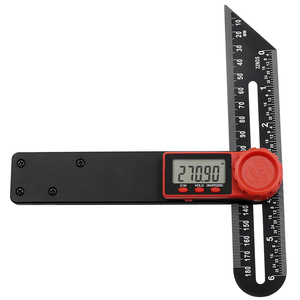 Règles d'angle numériques Jauges Tri Square Sliding T-Bevel Square Level Measuring Gauging Tools Wood Marking Gauge Protractor - Product Image 6