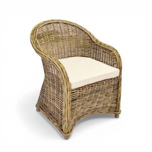 Sillón de Ratán Tejido a Mano de Diseño Personalizado, Silla de Mimbre Hecha a Mano, Muebles Modernos para Hoteles y Resorts - Product Image 1