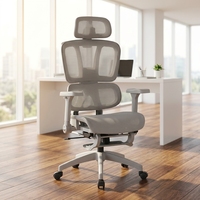 Chaise de bureau ergonomique moderne à dossier haut avec appui-tête réglable, confortable pour les personnels, idéale pour les conférences, chaises de bureau informatiques