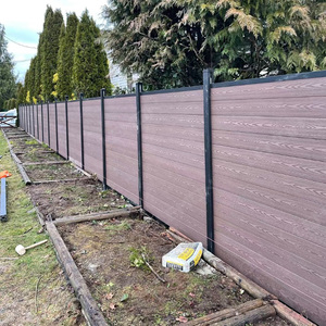 <span class=keywords><strong>Recinzione</strong></span> WPC Impermeabile di Alta Qualità con Protezione Solare e Telaio in Metallo per <span class=keywords><strong>Giardino</strong></span>, Balcone e Sicurezza Domestica - Product Image 5
