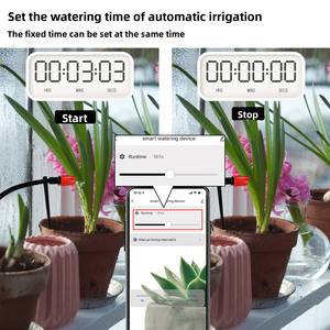 Minuterie intelligente WiFi pour <span class=keywords><strong>pompe</strong></span> d'irrigation, double alimentation USB/solaire, application et commande vocale pour <span class=keywords><strong>balcon</strong></span>, plantes d'intérieur et de jardin - Product Image 4
