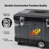 Calentador de Estacionamiento Diésel OkyRie ATB501H 5KW Todo en Uno de Bajo Consumo, 12/24V para Vehículos, 220V para el Hogar, Portátil, en Caja de Herramientas
