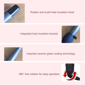 Rizador de pelo eléctrico de cerámica de un solo tubo, herramienta de peinado de pelo rizado cónico con pantalla LCD de temperatura, calentador PTC - Product Image 4