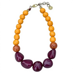 Best Selling Vintage Boho Resin Necklace for Women Latest Fashion Charming <b>Angel</b> Style Jewelry for Christmas Simple Craft Usage - Product Image 1