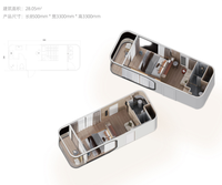Capsule de couchage modulaire préfabriquée en conteneur, lit superposé, pour auberges, hôtels et dortoirs