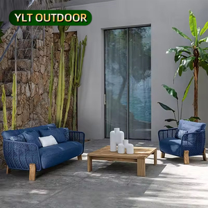 Set di Mobili da Esterno in Legno per Balcone, Terrazza, Giardino, Divano e Sdraio Commerciali - Product Image 1