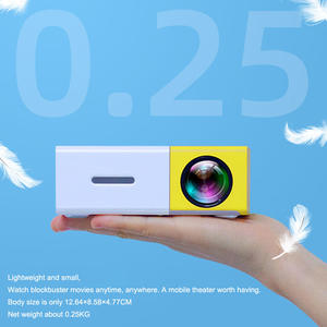 โปรเจคเตอร์ขนาดเล็กสำหรับเป็นของขวัญคริสต์มาส ใช้พลังงาน 5v USB รองรับการ์ด TF หน้าจอ TFT LCD ความละเอียด 480p สี 16.7 ล้านสี รองรับมัลติมีเดีย WiFi รุ่น Yg300 - Product Image 4