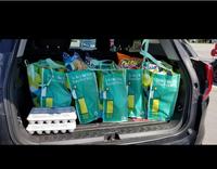 Sac d'épicerie réutilisable résistant fabriqué à partir de bouteilles en plastique recyclées Rpet Sac de courses écologique