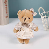 Porte-clés en peluche ours mignon, pendentif de voiture Kawaii, dessin animé, pour amis, famille et décoration