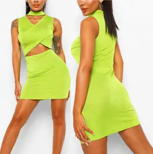 Venta caliente al por mayor de moda Casual nueva promoción señora vestidos estilo las mujeres Bodycon Sexy