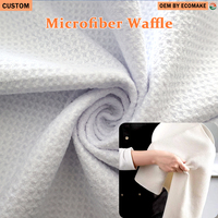 Serviettes de cuisine rectangulaires en microfibre gaufrée recyclée, séchage rapide, impression personnalisée, conception gratuite, vente en gros