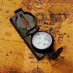 Draagbaar lichtgewicht opvouwbaar kompas Plastic camouflage Lensatic richtkompas Lichtgevende zakwijzer Navigatie - Product Image 1