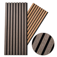 Panneau mural en MDF plaqué bois, haute absorption acoustique (NRC 0,5), design moderne, résistant à l'usure, flexible pour studio, bureau, hôtel, restaurant