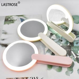 Private Label Customized Logo Wholesale New Portable Pocket Round <b>Makeup</b> <b>Mirror</b> Hand Held <b>Mirror</b> With <b>LED</b> Lights - Product Image 5