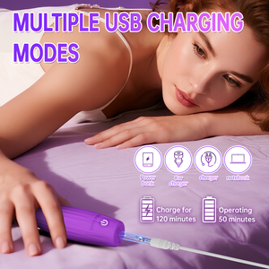 Ứng Dụng Điều Khiển Mini 10 Tốc Độ USB Có Thể Sạc Lại Bullet Vibrator Mạnh Mẽ G-Spot Âm Vật Kích Thích Xách Tay Dành Cho Người Lớn Quan Hệ Tình Dục Đồ Chơi Cho Phụ Nữ - Product Image 6