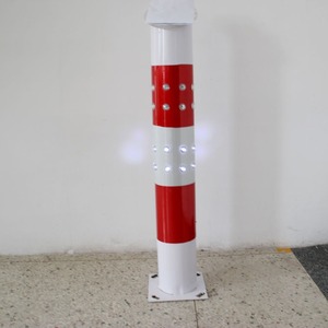 Hankun <b>Solar</b> Traffic Warning Post With Led <b>Lights</b> <b>Ground</b> Mount Reflective Plastic Zhejiang Made Ip65 Protection - Product Image 1