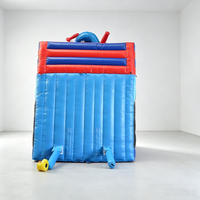 Château gonflable à double toboggan, dernier design, sur le thème de Spider-Man, toboggan aquatique géant, matériau PVC, installation facile, fête d'enfants en plein air