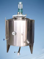 Réservoir de mélange électrique en acier inoxydable liquide chimique à double enveloppe chauffant le réservoir de mélange de jus de vapeur