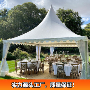 Tente de réception 6x6m, structure en alliage d'aluminium, tissu Oxford imperméable, ouverture rapide, utilisation en extérieur - Product Image 2