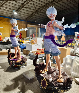 Statue <span class=keywords><strong>Nika</strong></span> Luffy Gear 5 grandeur nature de qualité supérieure, figurine d'anime en résine peinte à la main, détails fins, décoration d'intérieur, objet de collection - Product Image 4