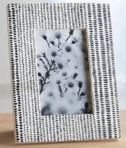 Nouveauté, cadre photo en bois et résine fait main au design marocain, 7x5, 2 couleurs, décoration élégante - Product Image 3