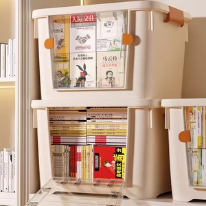 Trong Suốt Hộ Gia Đình Tổ Chức Thùng Phía Trước Mở Lớn Nhựa Lưu Trữ Bồn Tắm Quần Áo Thực Phẩm Bộ Đồ Giường Nhà Công Cụ Lưu Trữ Xử Lý - Product Image 3