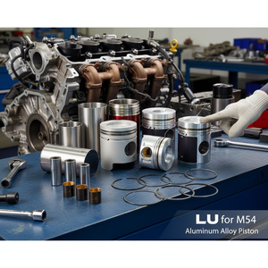 ลูกสูบอะลูมิเนียมอัลลอย LU สำหรับเครื่องยนต์ 6 สูบ รุ่น M54 บริการ OEM/ODM - Product Image 3